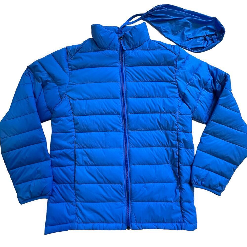 NWOT Amazon Essentials Royal Packable Puffer Jacket Kids XXL
